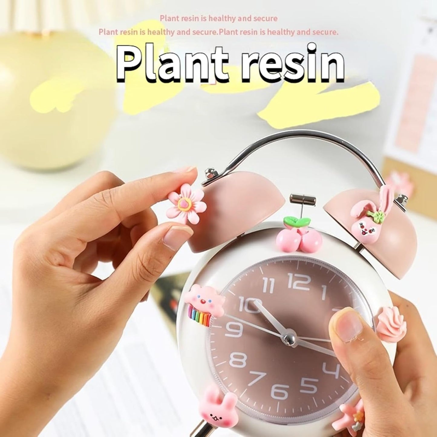 Dawn Alarm Clock for Students Special Alarm Clock Device Cute and Beautiful Small Alarm Clock Smart Alarm Device Silent Bedside Alarm Clock (Blue)