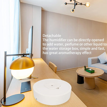 Automatic Humidifiers for Bedroom Large Room, Mobile Humidifier Sweeping Robot Shape Large Fog Volume USB Charging Intelligent Humidifier for Home