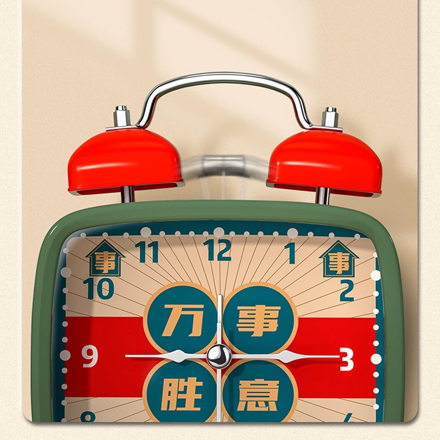 Alarm Clock,Clocks Bedside,3" Retro Alarm Clock, Battery Operated, Light Function, Small Silent Alarm Clock for Bedroom, Nightstand, Office Table Smart Alarm Clock(OneColor)