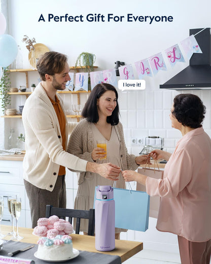 BOOST Smart Water Bottle with Reminder & Tracker, Double Wall Vacuum Insulated Bottles Stainless Steel, 32oz BPA-Free Wide Mouth for Gym, Office, School - Ideal Gift, Black