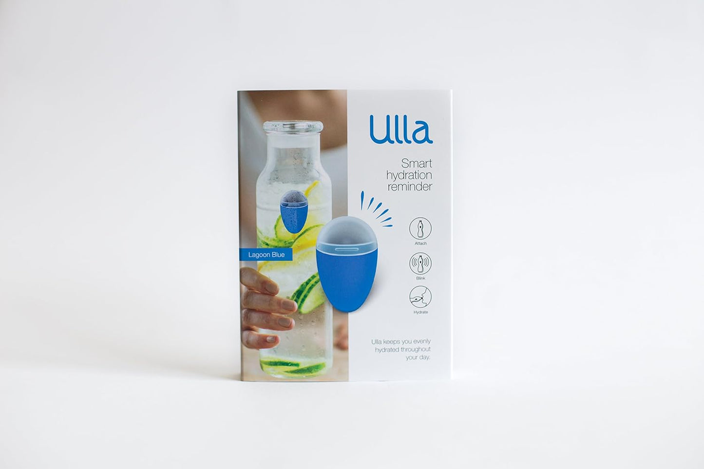 ULLA Drink Water Reminder, Smart Light for Water Bottle, Fits Most Bottles, Lights Up When Time to Drink, Hidrate Smart Water Bottle Reminder to Drink, Smart Hydration Reminder, Water Tracker 2 Pack