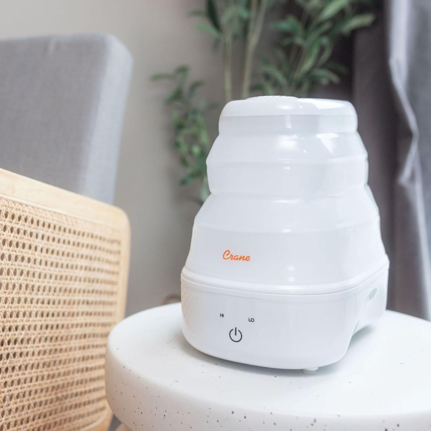 1 Gal. Warm Mist Collapsible Humidifier, White, Top Fill, for Medium Rooms Up to 500 sq. ft.