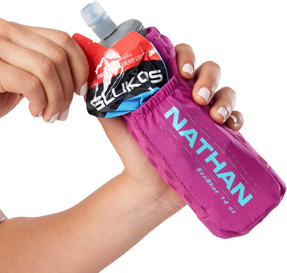 Nathan ExoDraw & ExoShot 2.0, Handheld Running Water Bottle for Marathons, Hiking, Ultra Running & Outdoor Activity