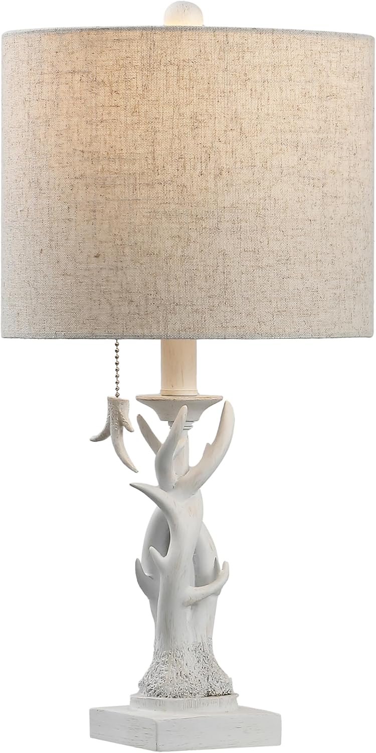 JONATHAN Y JYL1031B Gaston 20.5" Resin Mini LED Table Lamp for Living Room, Family Room, Dining Room, Bedroom, Hallway, Office, Antique Black