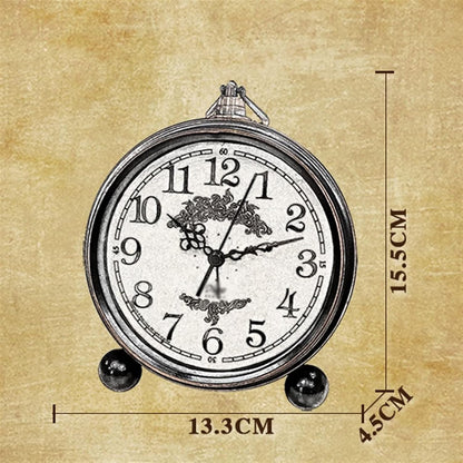 alarm clocks bedside for bedrooms,Alarm Clock,Clocks Bedside,Vintage Retro Analog Alarm Clock, Super Silent Non Ticking Small Clock, Battery Operated, Simply Design,Desk smart alarm clock(Color:D) (Co