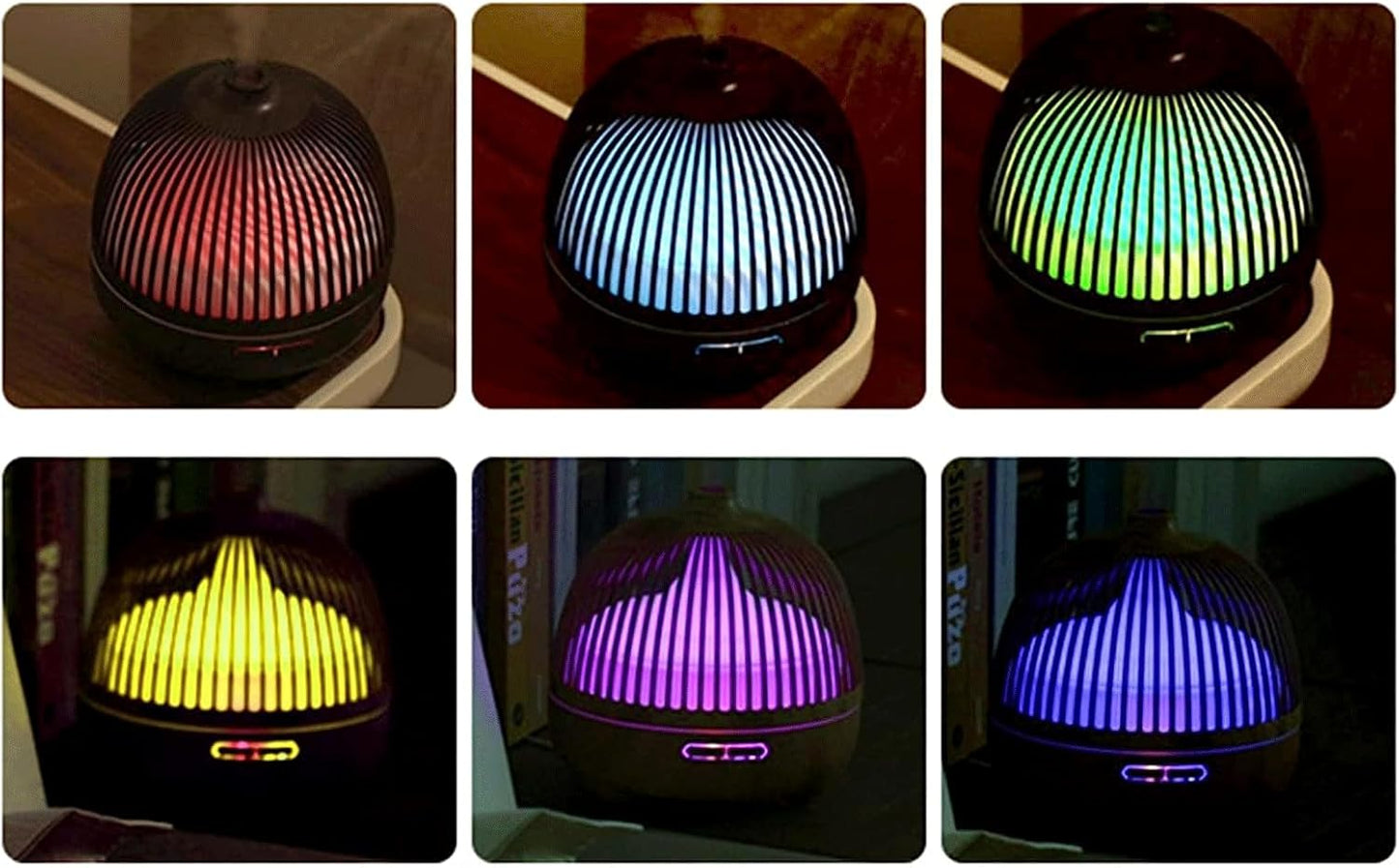 Humidifiers for Bedroom,Raining Cloud Night Light Diffuser,7 Colors Cloud Raining Night Light Diffuser Meditation Dripping Sound Sleep Aid Rechargeable, Humidifier (Color : Wood)