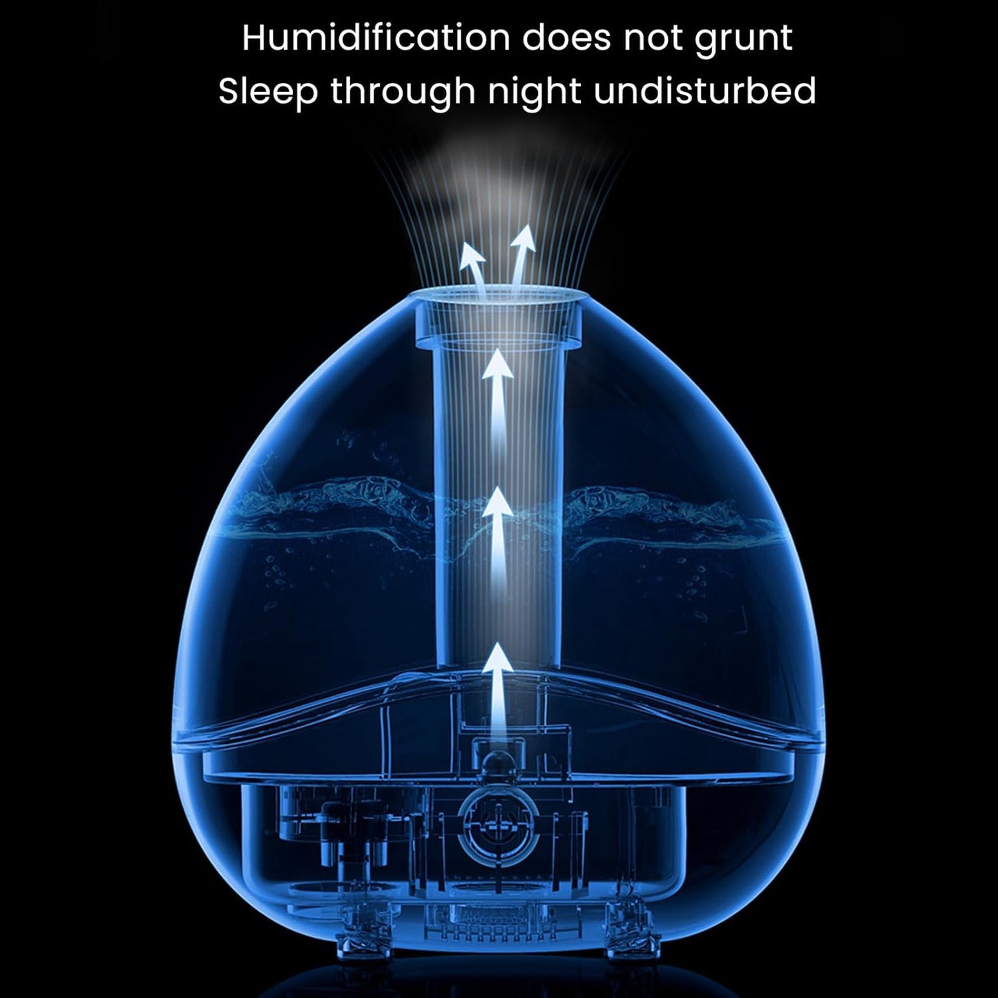 Humidifier Cool Mist Humidifier Air Humidifier Quiet USB Humidifier for Bedroom, Yoga, Office, Plants (Blue)(Blue)