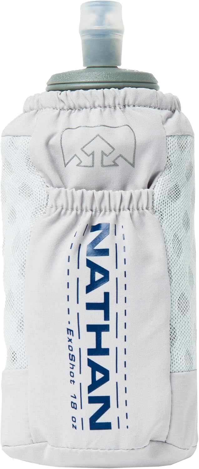 Nathan ExoDraw & ExoShot 2.0, Handheld Running Water Bottle for Marathons, Hiking, Ultra Running & Outdoor Activity