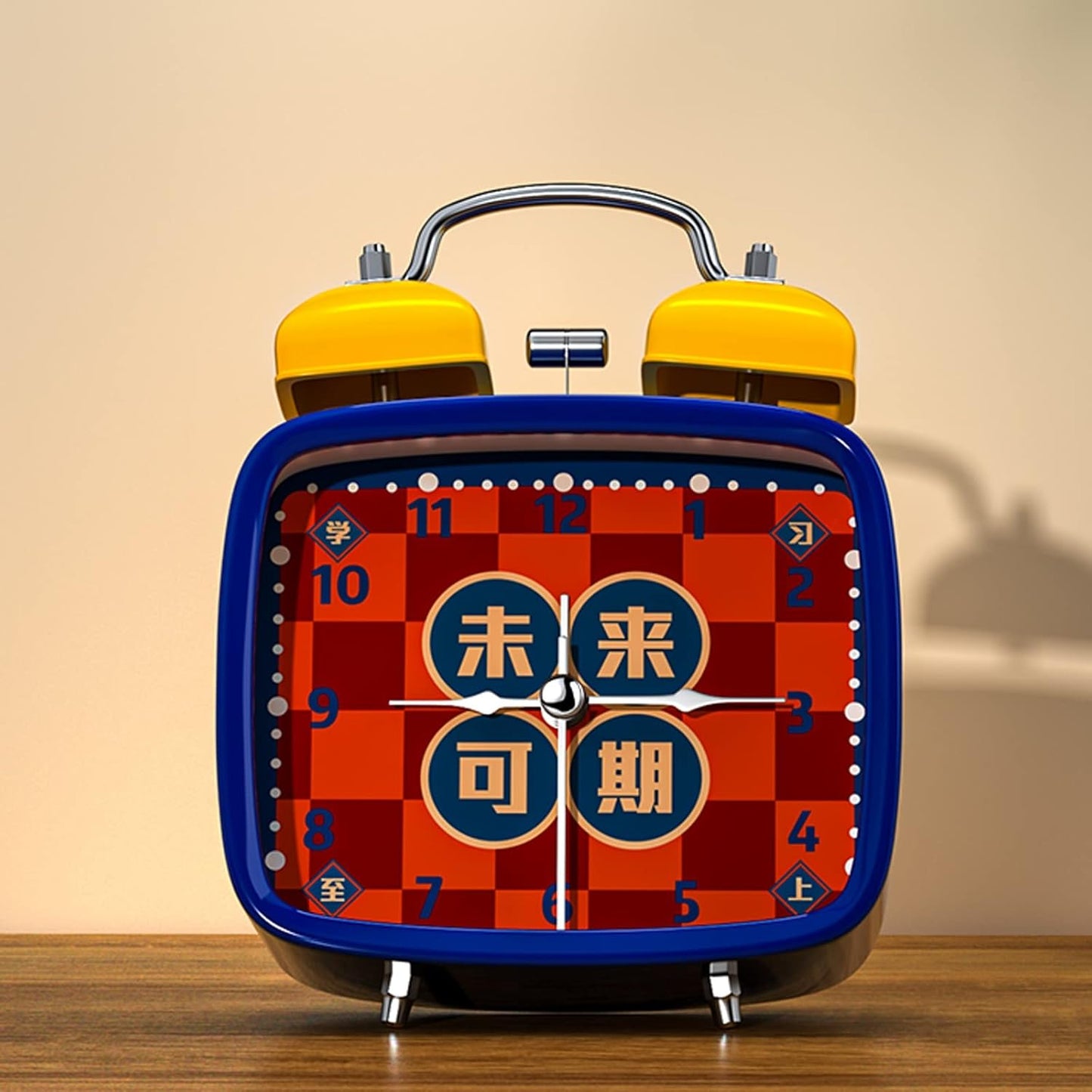 Alarm Clock,Clocks Bedside,3" Retro Alarm Clock, Battery Operated, Light Function, Small Silent Alarm Clock for Bedroom, Nightstand, Office Table Smart Alarm Clock(OneColor)