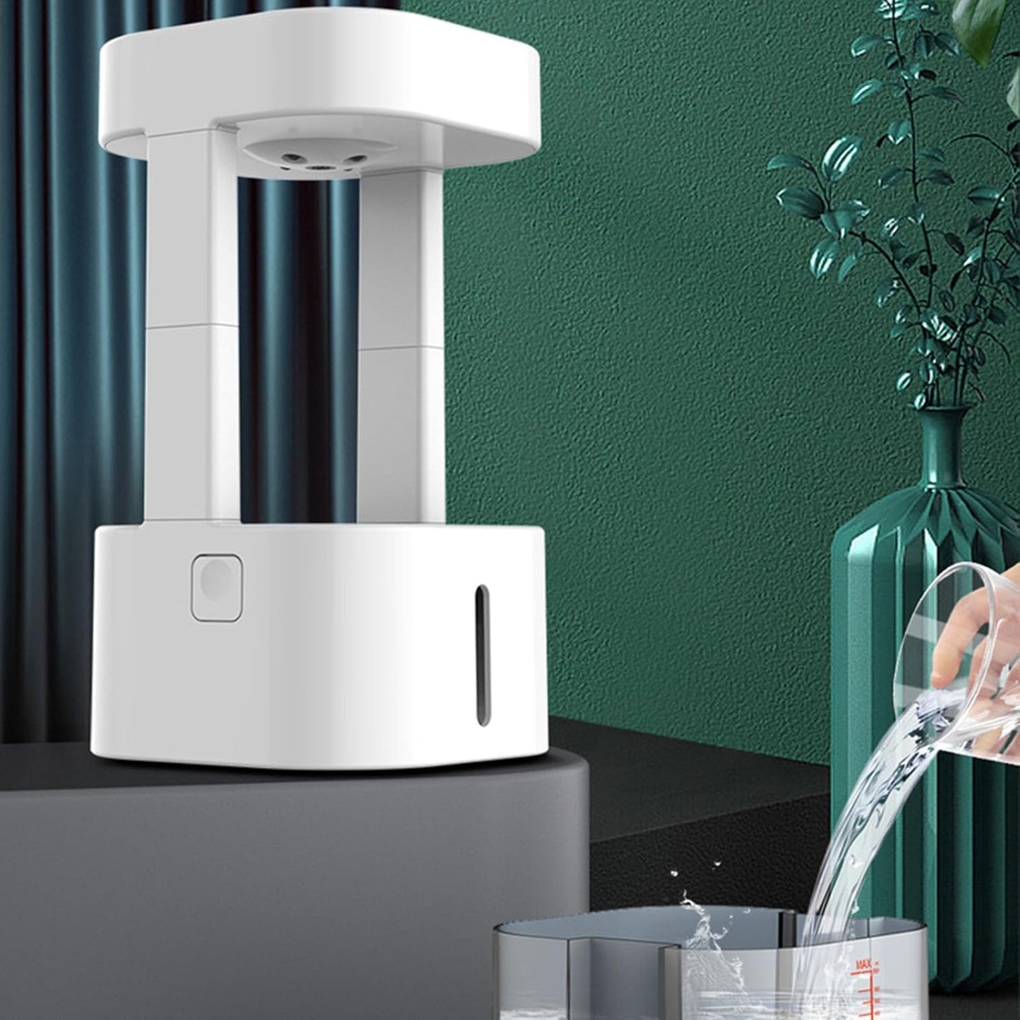 ViaGasaFamido Cool Mist Humidifier Diffuser 7 Colors Nightlight Aromatherapy Essential Oil with Levitating Water Drop for Bedroom Home Office Gift