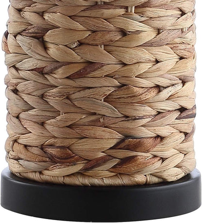 JONATHAN Y JYL6502A-SET2 Set of 2 Table Lamps Elicia 25" Sea Grass LED Coastal for Bedroom, Living Room, Office, College Dorm, Coffee Table, Bookcase