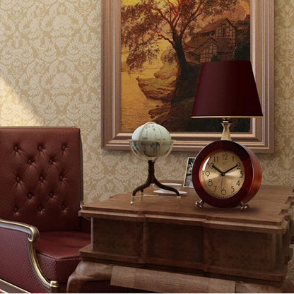 Alarm Clock Beside ﻿ Wooden Alarm Clock, Silent Non Ticking Small Clock with Night Light, Battery Operated, Suitable for Bedrooms, Office Desks Smart Alarm Clock