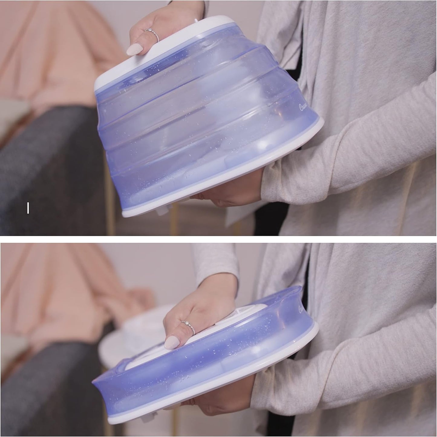 1 Gal. Warm Mist Collapsible Humidifier, White, Top Fill, for Medium Rooms Up to 500 sq. ft.