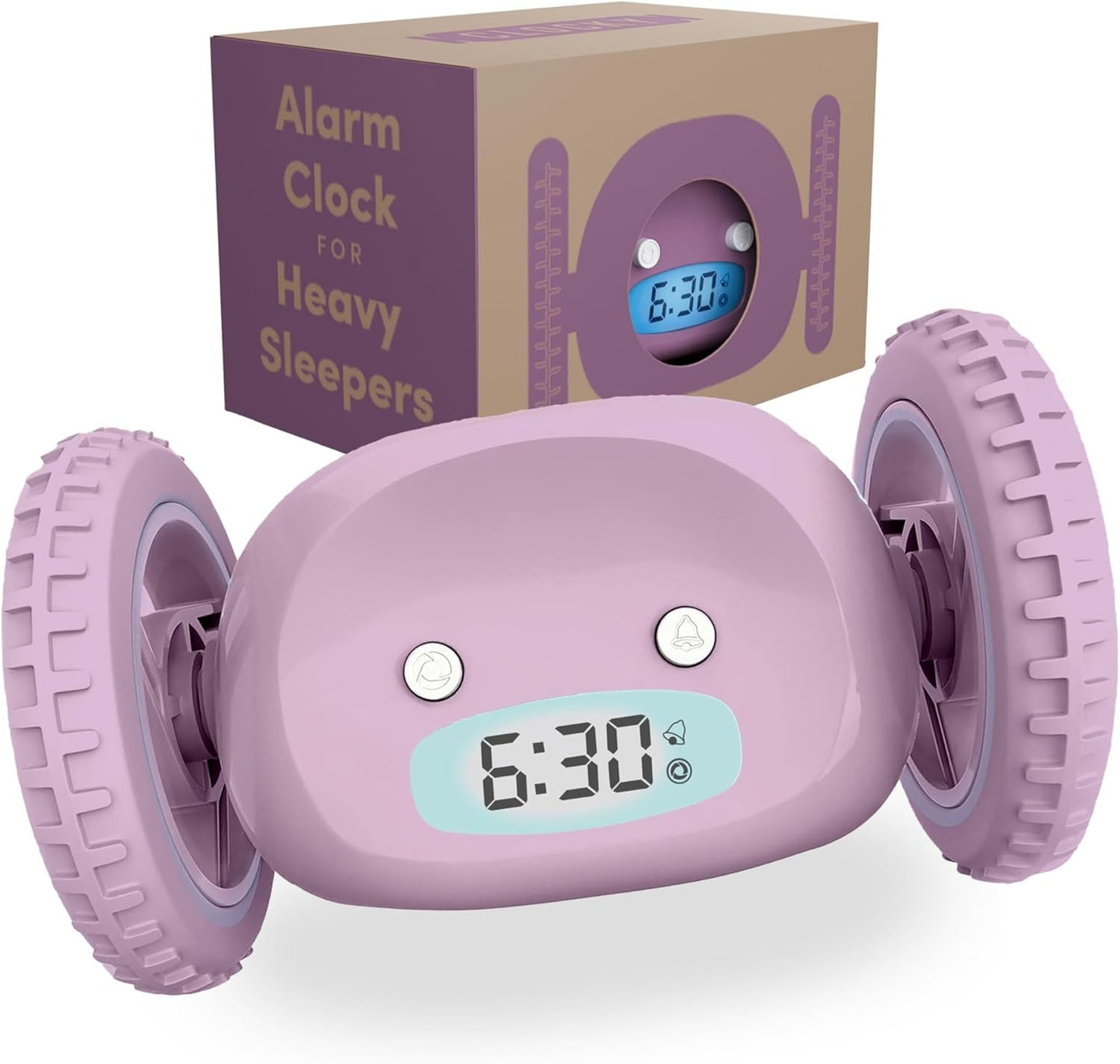 WINDALY Super Loud Rolling Vibration Alarm Clock, Smart Snooze, Easy Setup for Heavy Sleepers, Great Gift for Adults/Teens(Blue)