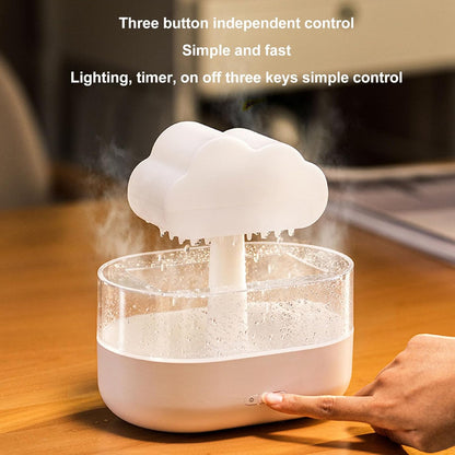 Humidifier for Bedroom And Plants, 200ml Cloud Humidifier with USB LED Lights, Aroma Diffuser, Night Light, Special Design, Multifunctional
