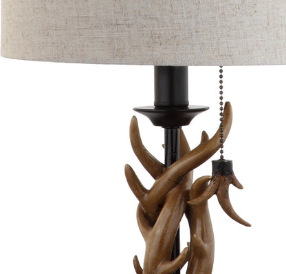 JONATHAN Y JYL1031B Gaston 20.5" Resin Mini LED Table Lamp for Living Room, Family Room, Dining Room, Bedroom, Hallway, Office, Antique Black