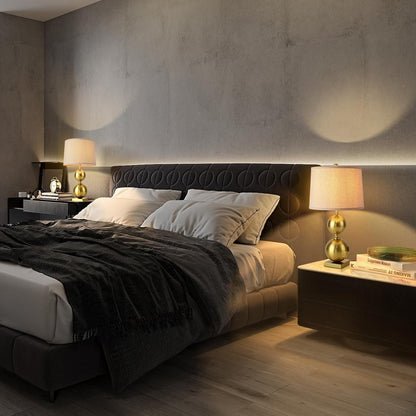 Practical Touch 24.8 Inch Gold Tall Table Lamp, Modern Style Single Table Lamp for Living Room, Bedroom, Nightstand, Bedside, Coffee Table for Living Room and Office