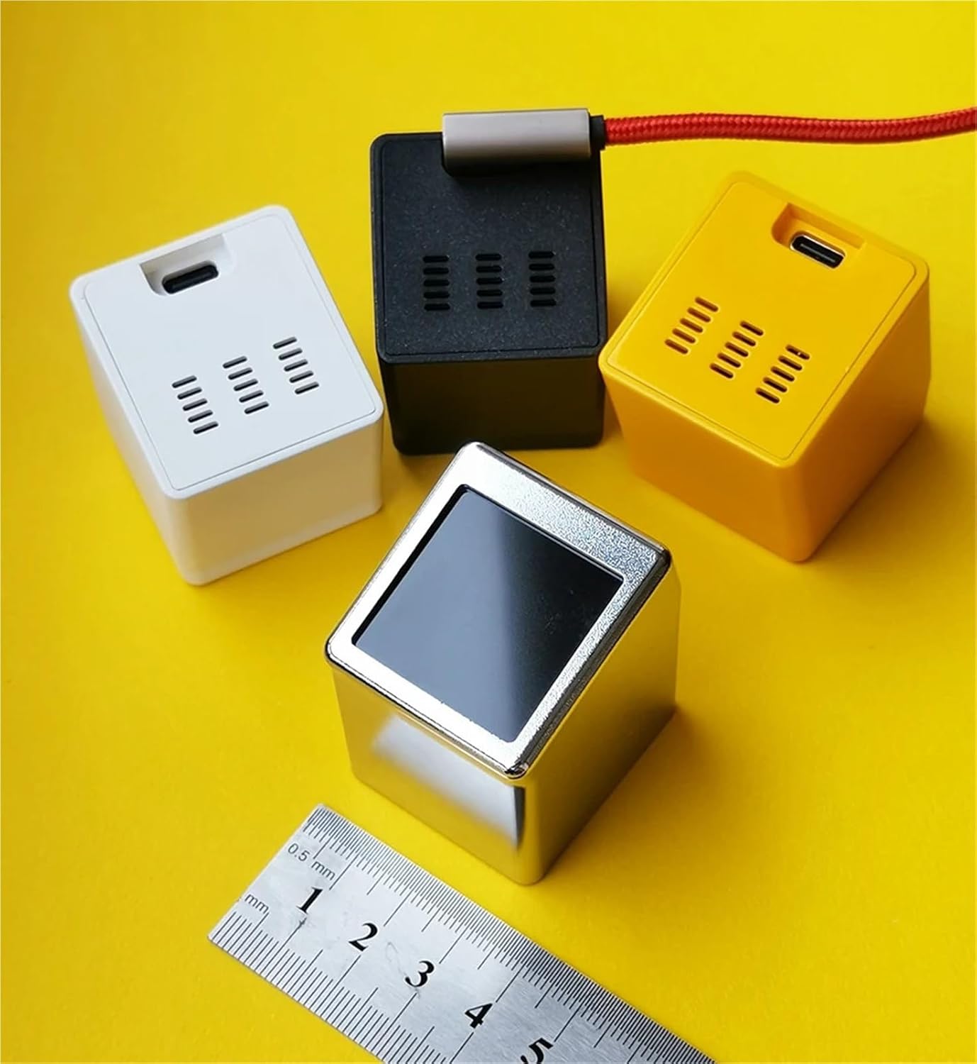 Smart Touch Weather Station Desk Digital Analog Alarm Clock Small Album Photo Frame Multi-Function Cool Gadget Gift(Black)