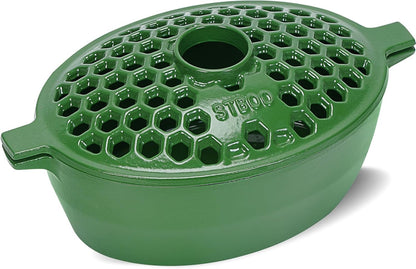 Wood Stove Steamer, Cast Iron Fireplace Humidifier, Indoor Humidifier for Home Heating, Black Bowl Fireplace Stove Covers Accessories Decorative, Matte Black Finish, Rust Resistant, 2.7 Quart Capacity