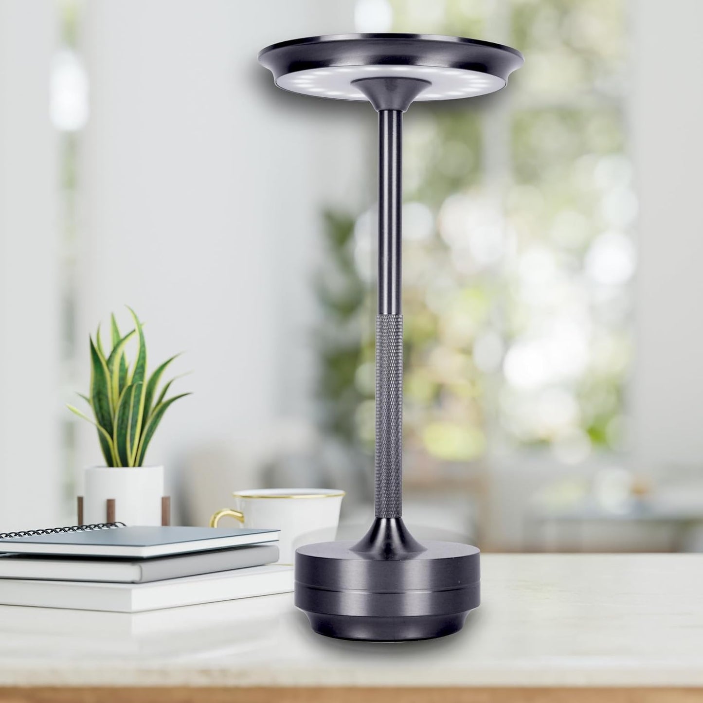 Cordless Table Lamps Rechargeable, Portable Battery Operated Lamp, Stepless Dimming LED Table Light with Memory Function, for Outdoor/Dinner/Patio/Restaurant, (Gold 4 Pack)