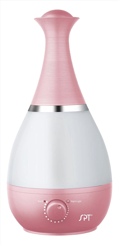 Ultrasonic Humidifier with Frangrance Diffuser and Night Light (White)