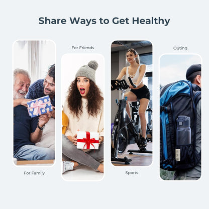 BOOST LITE Smart Water Bottle with Reminder to Drink Water, Motivate & Tracking Hydration Water Bottle with App, 32 oz Tritan BPA-Free Plastic Water Bottles for Gym, School, Office - Blue