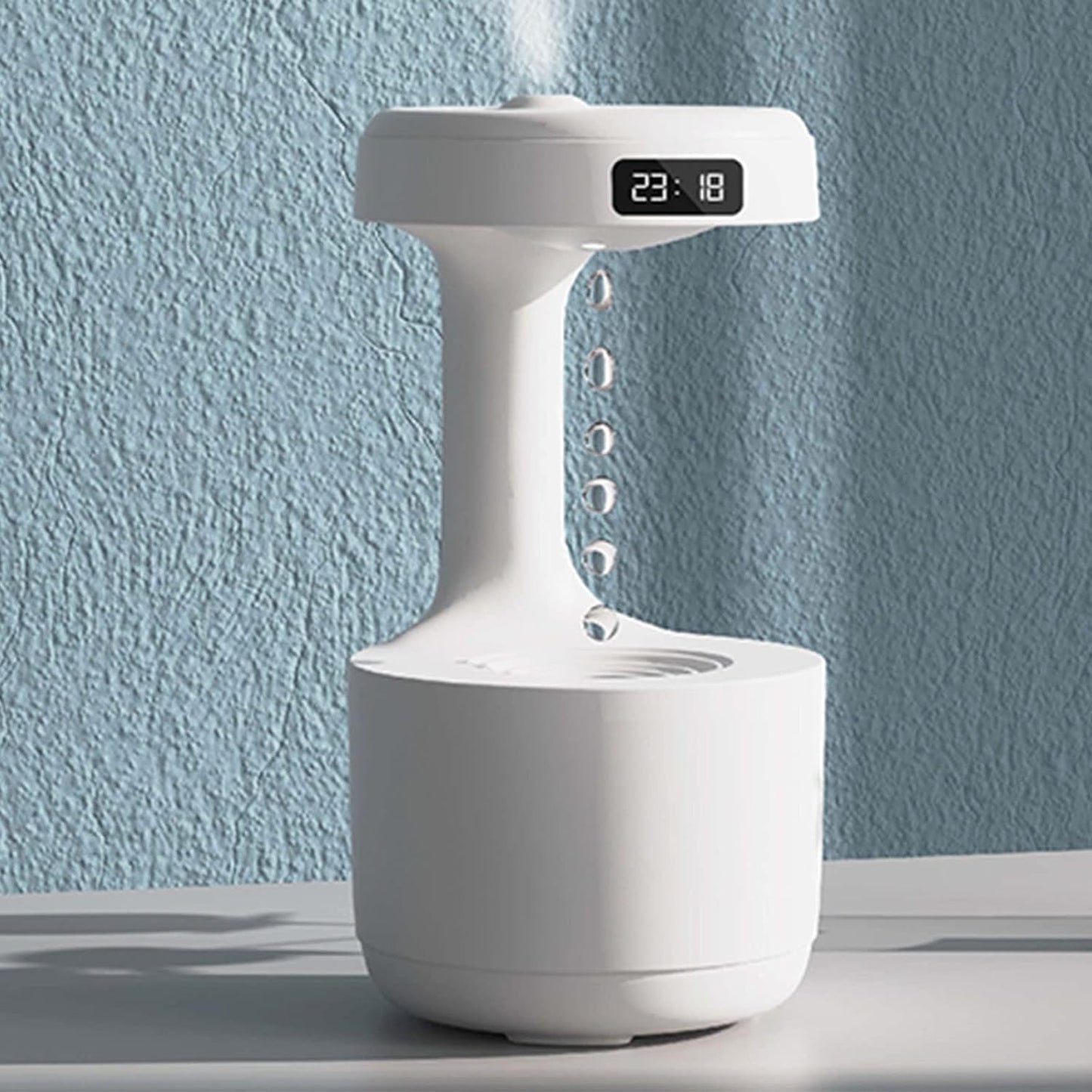 800Ml Cool Mist Humidifiers, for Bedroom Whisper Quiet,Desk Humidifier,Air Humidifier,Plant Humidifier with Water Drop Levitating Countercurren,Suitable for Baby Bedroom