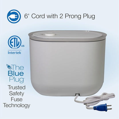 Lasko 3.5 L Cool Mist Ultrasonic Humidifier, Top Fill, 18 Hour Run Time on Low, 3 Mist Settings, Auto-Off Timer, Aromatherapy Tray, Filter Free, White, UH250