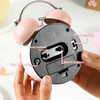 Digital Alarm Clock for Students Alarm Clock Device Special Cute and Beautiful Small Alarm Clock Device Smart Alarm Clock (Bruin)