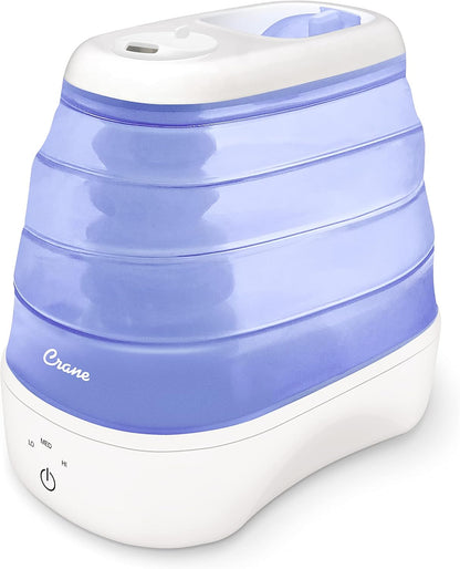 1 Gal. Warm Mist Collapsible Humidifier, White, Top Fill, for Medium Rooms Up to 500 sq. ft.