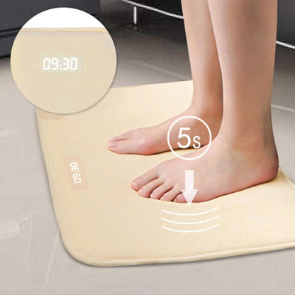 Heavy Sleepers Alarm Clock Mat: Stand On Pressure Sensitive Alarm Clock, Smart Alarm Clock Mat, Creative Carpet Electronic Digital Alarm Clocks, Battery Operated, for Modern Home, Kids, Teens, Adults