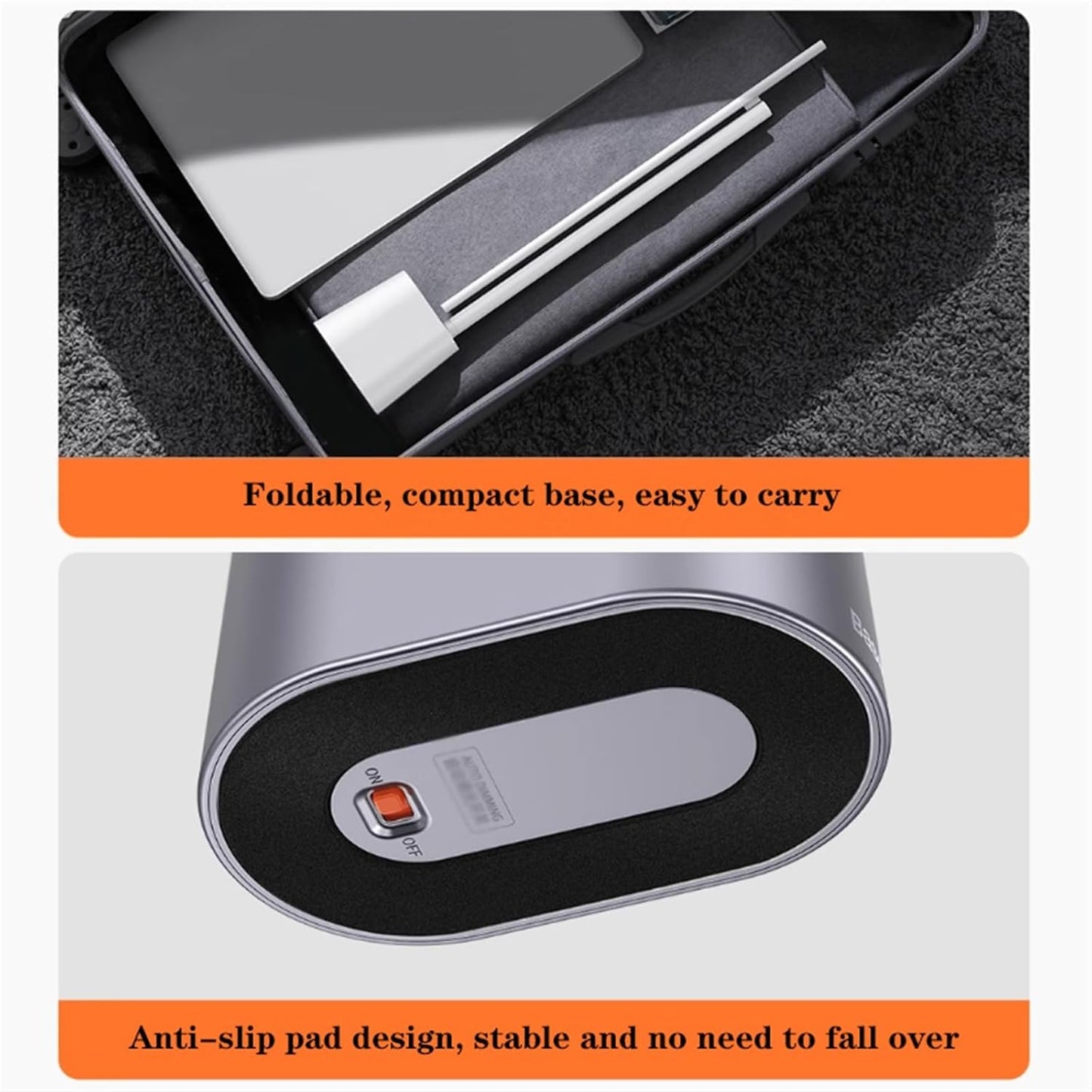 Bedside Table Lamp Rechargeable LED Desk Lamp, Foldable Reading Light with 3 Lighting Modes and Stepless Dimming, Memory Function, Automatic Brightness Adjustment Table Lamp for Bedroom(White) (Gris