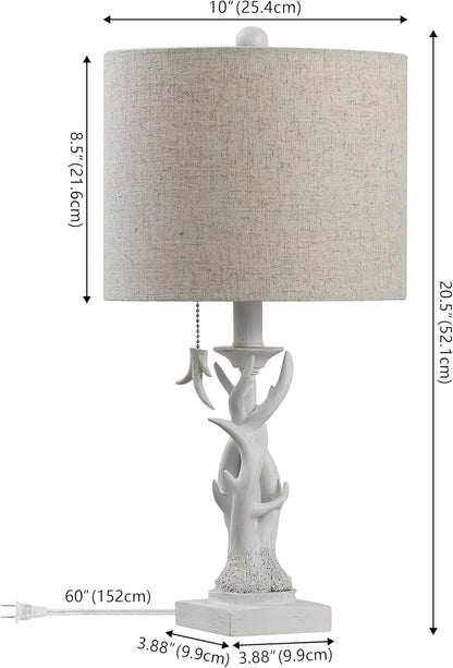 JONATHAN Y JYL1031B Gaston 20.5" Resin Mini LED Table Lamp for Living Room, Family Room, Dining Room, Bedroom, Hallway, Office, Antique Black