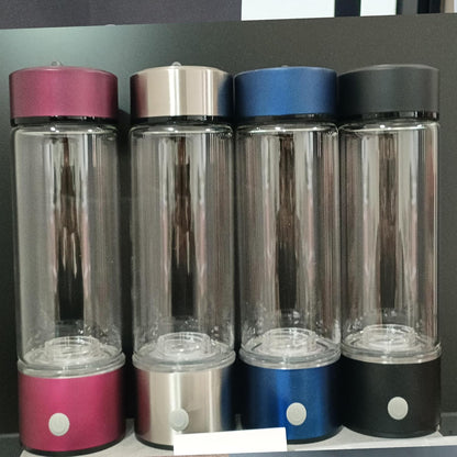Hydrogen Bottle Generator Glass Rich H2 Flask Smart Hydrogenated Water Bottles H2next