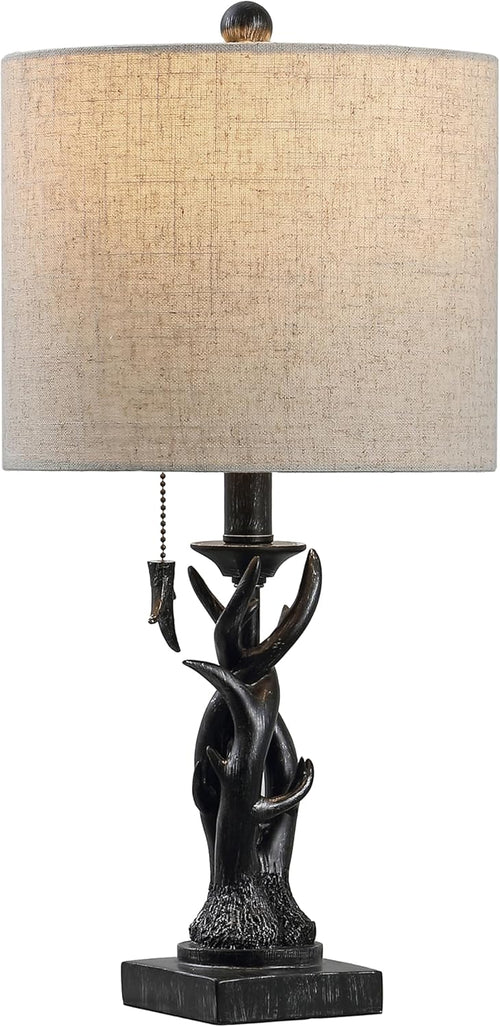 JONATHAN Y JYL1031B Gaston 20.5" Resin Mini LED Table Lamp for Living Room, Family Room, Dining Room, Bedroom, Hallway, Office, Antique Black