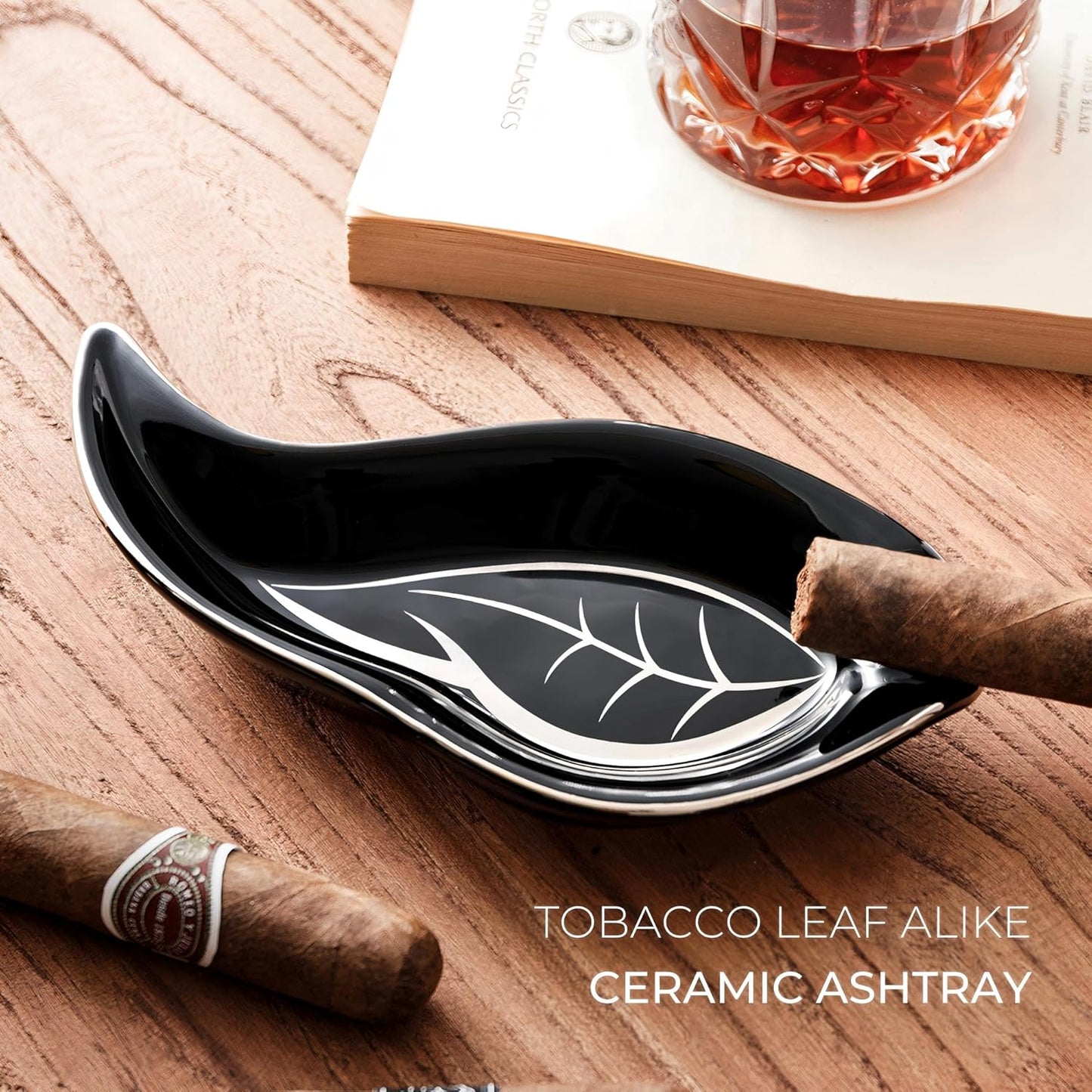 Woodronic Monogrammed Cigar Humidor, Custom Cigar Case with Hygrometer and Humidifier, Spanish Cedar Lining and Divider, Cigar Accessories, Customized Gift for Men, Holds 25 Cigars