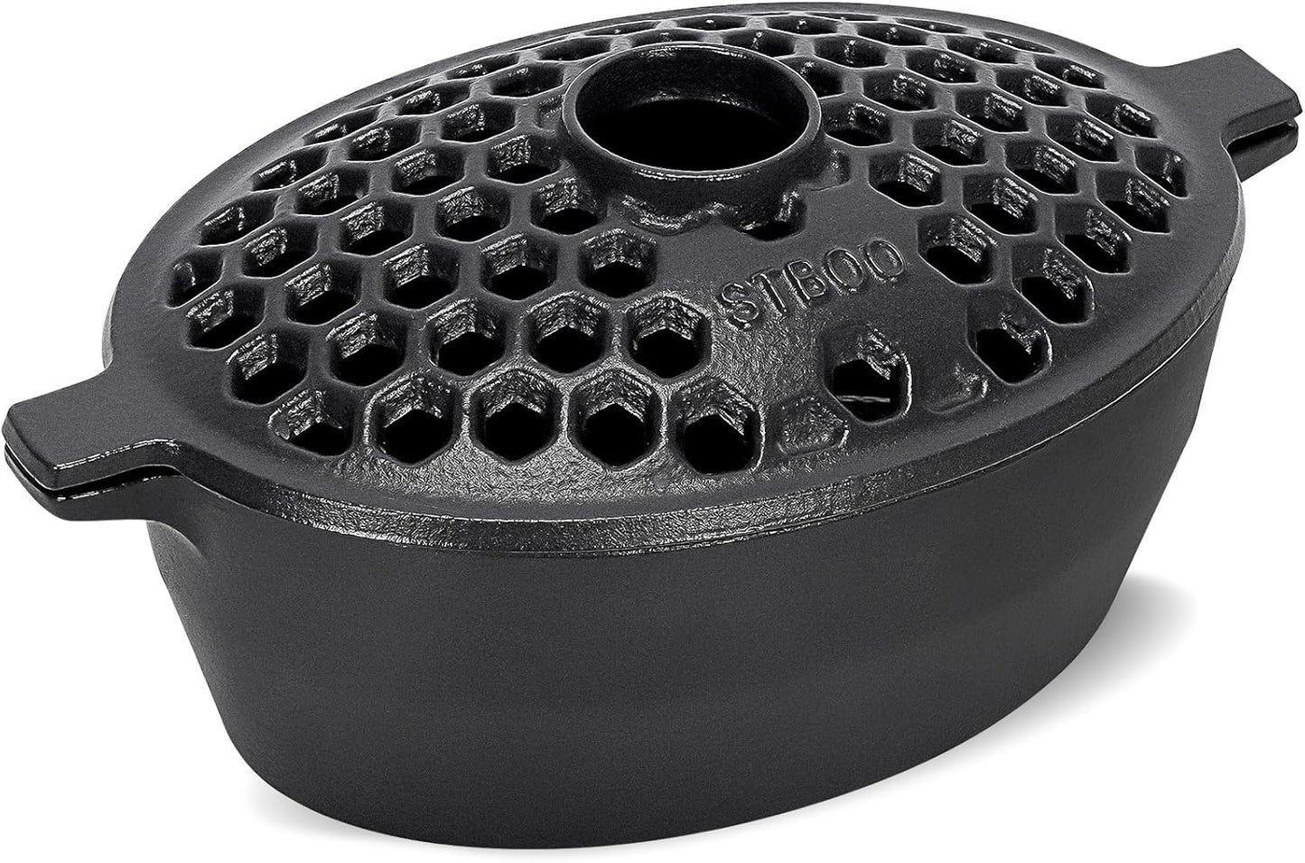 Wood Stove Steamer, Cast Iron Fireplace Humidifier, Indoor Humidifier for Home Heating, Black Bowl Fireplace Stove Covers Accessories Decorative, Matte Black Finish, Rust Resistant, 2.7 Quart Capacity