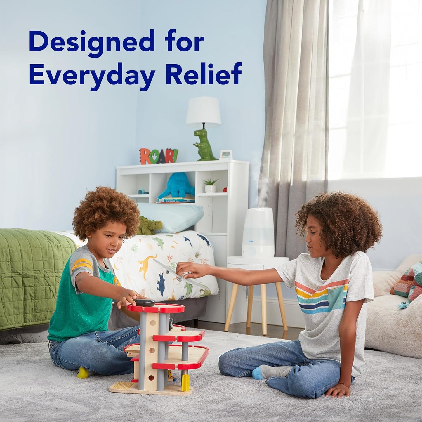 Vicks FilterFree Plus Cool Mist Plus Humidifier (VUL565), Medium Room –Filter-Free Cool Mist Humidifier for Baby, Kids and Adult Rooms, Works with Vicks VapoPads