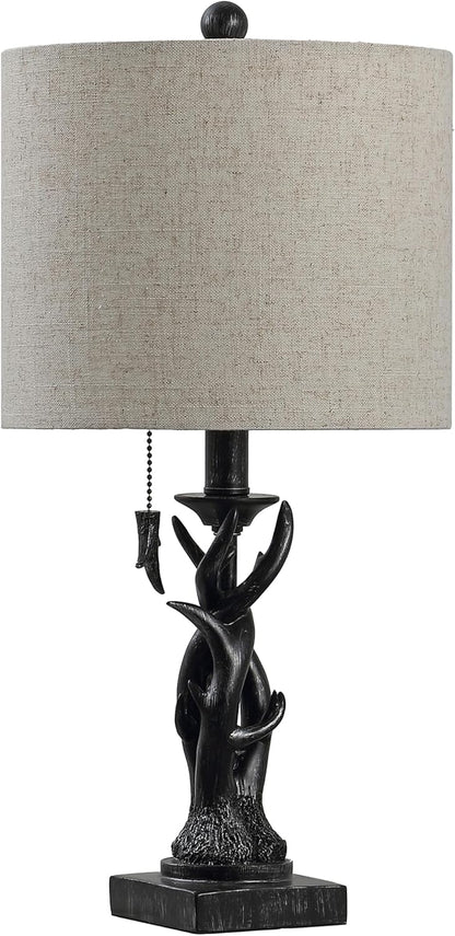 JONATHAN Y JYL1031B Gaston 20.5" Resin Mini LED Table Lamp for Living Room, Family Room, Dining Room, Bedroom, Hallway, Office, Antique Black