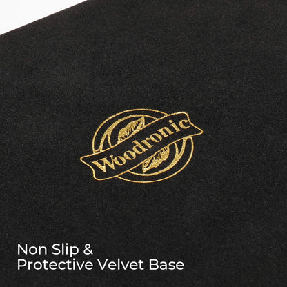 Woodronic Monogrammed Cigar Humidor, Custom Cigar Case with Hygrometer and Humidifier, Spanish Cedar Lining and Divider, Cigar Accessories, Customized Gift for Men, Holds 25 Cigars