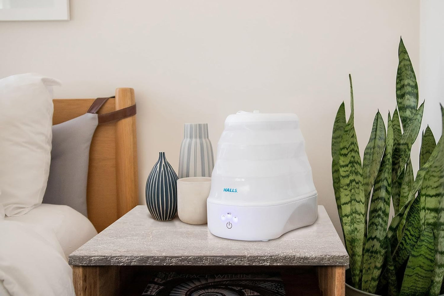 1 Gal. Warm Mist Collapsible Humidifier, White, Top Fill, for Medium Rooms Up to 500 sq. ft.