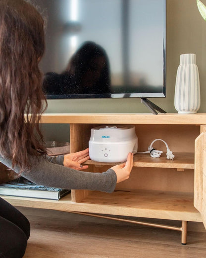 1 Gal. Warm Mist Collapsible Humidifier, White, Top Fill, for Medium Rooms Up to 500 sq. ft.