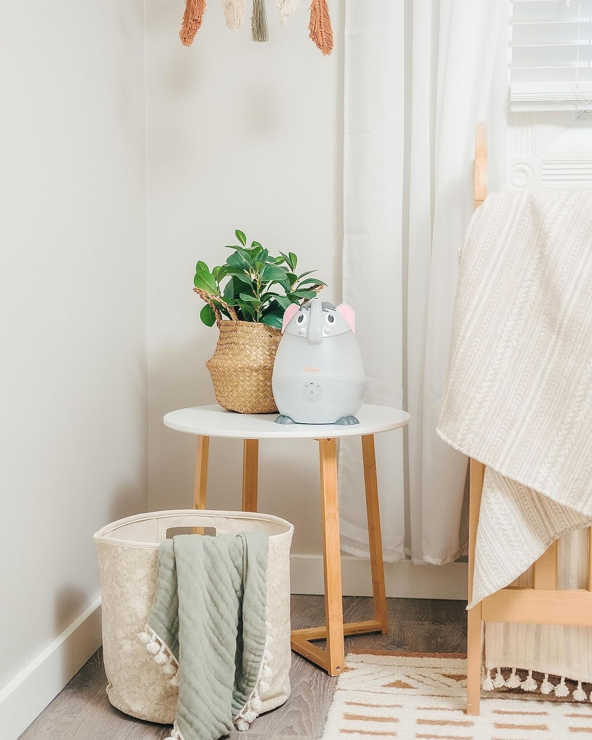 Crane Ultrasonic Humidifiers for Kid's Room and Baby Nursery, .5 Gallon Cool Mist Air Humidifier, Owl Humidifier For Kid's Room