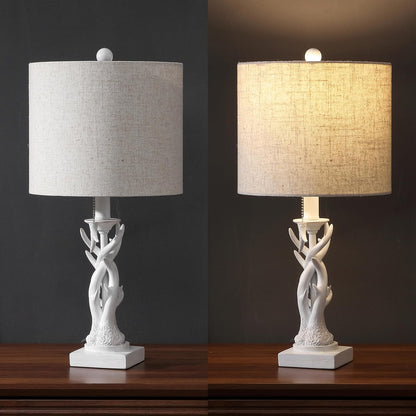 JONATHAN Y JYL1031B Gaston 20.5" Resin Mini LED Table Lamp for Living Room, Family Room, Dining Room, Bedroom, Hallway, Office, Antique Black