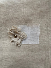 Handmade Linen Wrap Skirt: High Waisted Mid-Calf Skirt