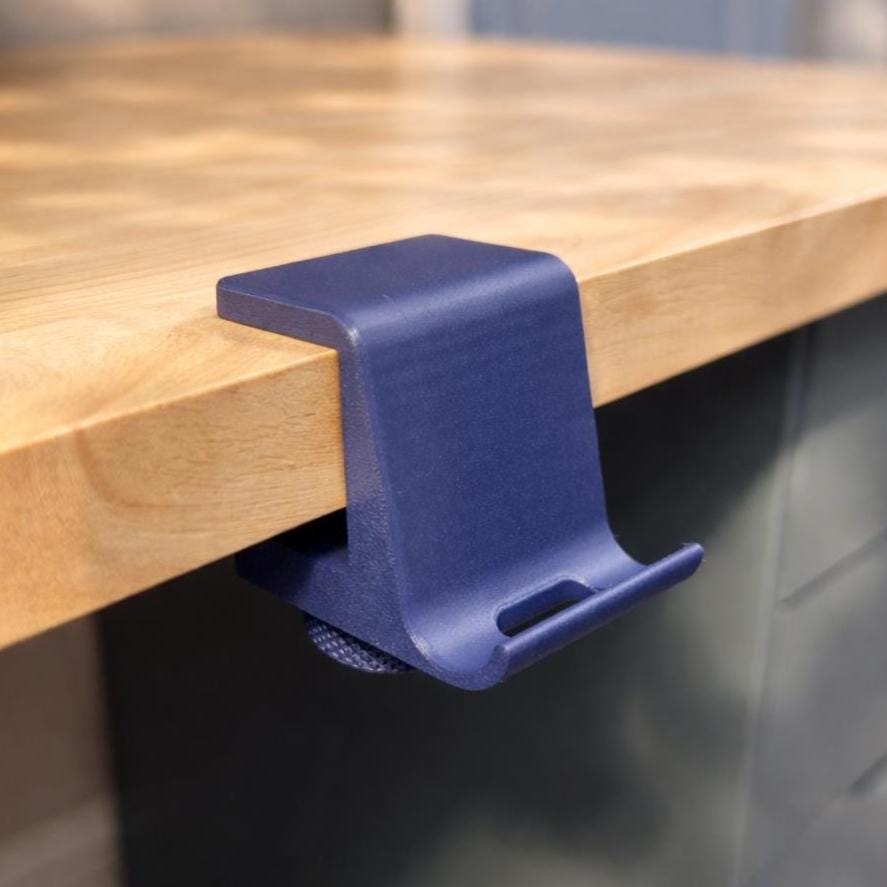 Clamp-On Phone Stand: Adjustable Desk & Bedside Mount