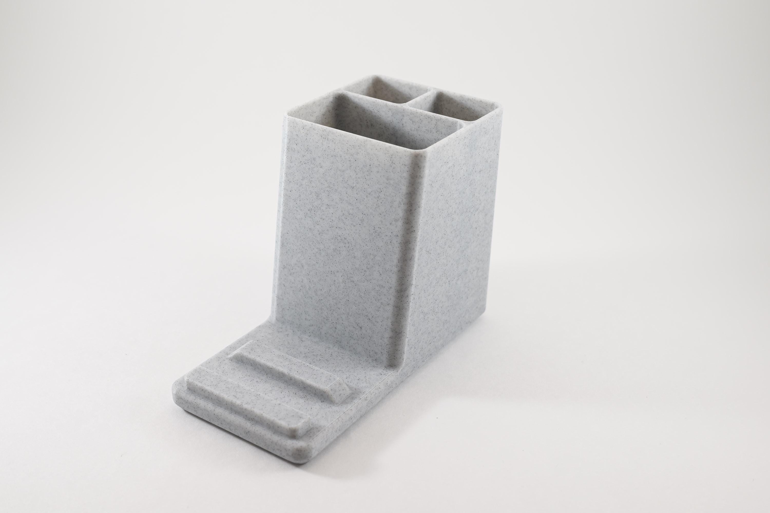 Phone Stand with Accessory Slots