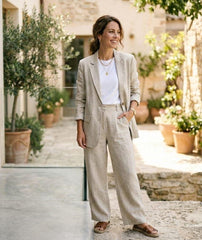 Women's Linen 2-Piece Suit