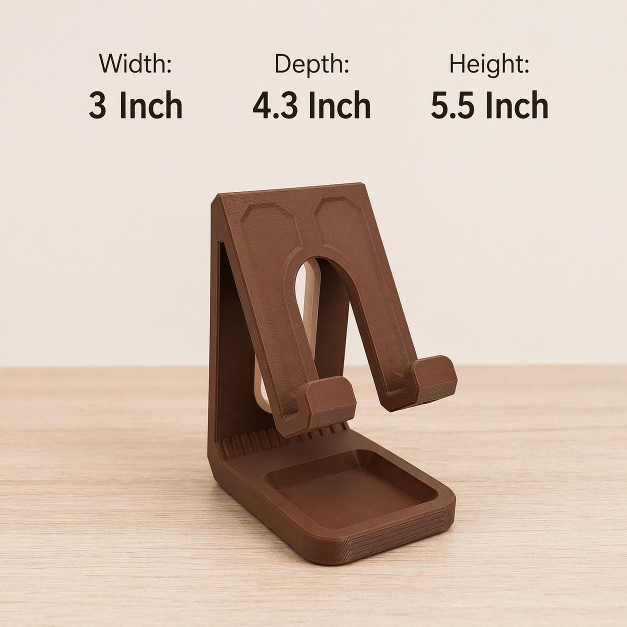 Phone and Headphone Stand, 3D Printed Desk Organizer, Minimalist Phone Holder, Office Desk Setup, Home Office Decor