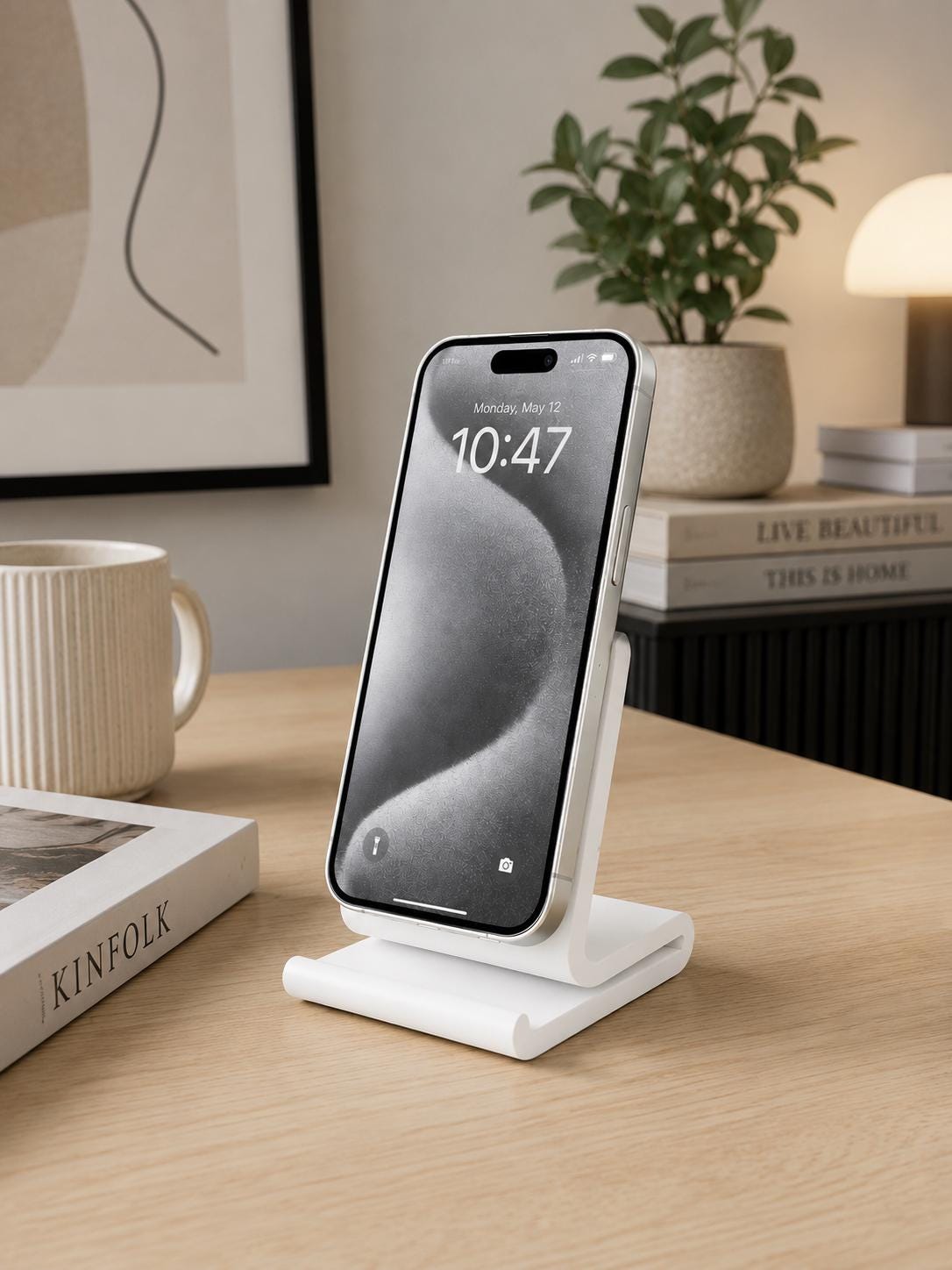 Minimalist Phone Stand for Desk